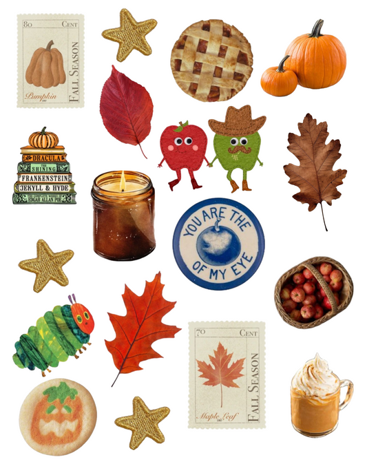 Fallin' For You Digital Sticker Sheet (PNG)